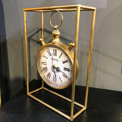 Vintage Metal Table Clock