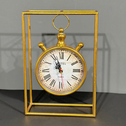 Vintage Metal Table Clock