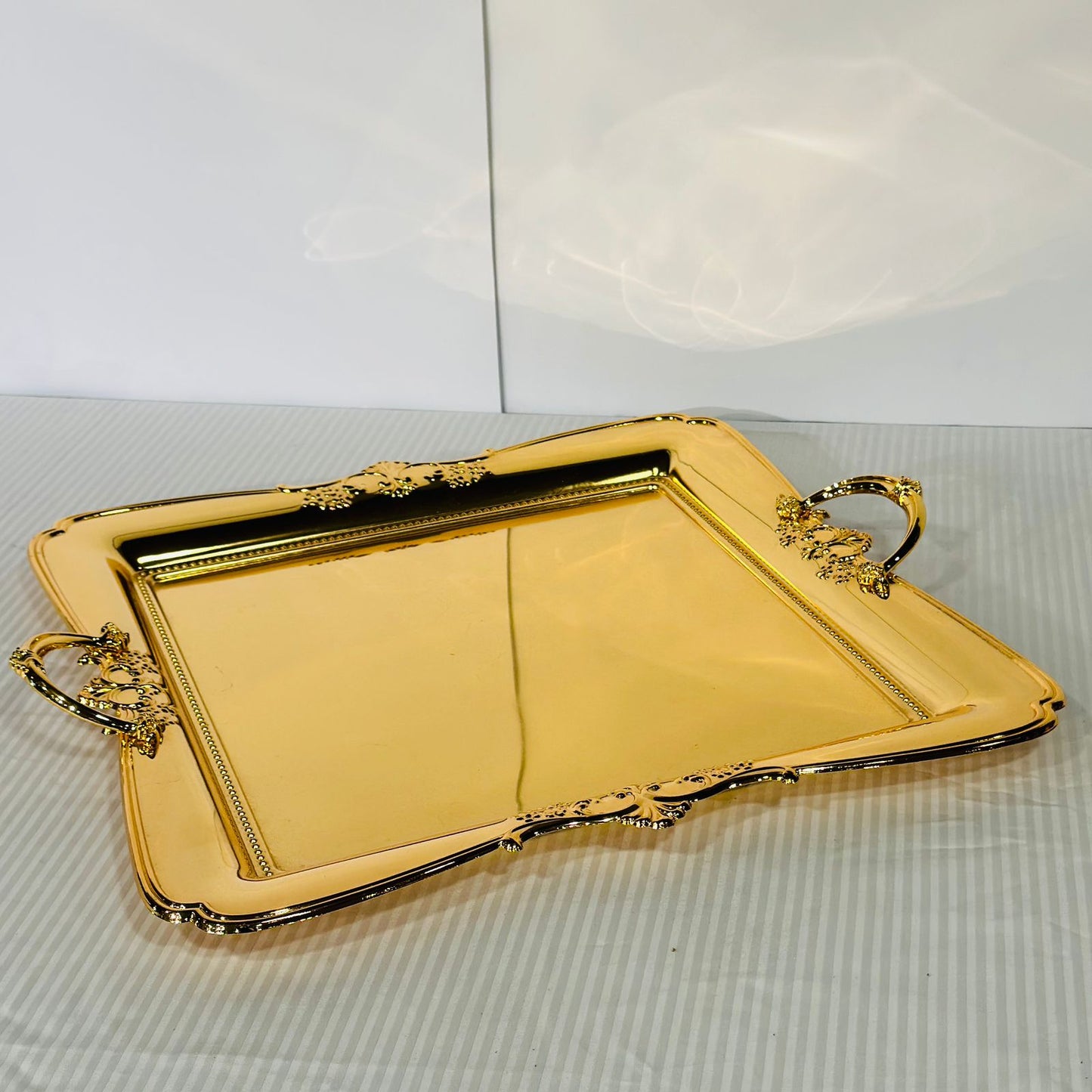 Elegant Golden Serving Tray