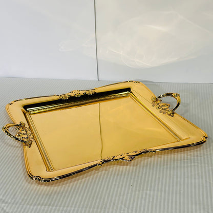 Elegant Golden Serving Tray
