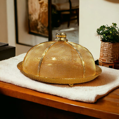 Metal Cake Tray With Lid Round-Small