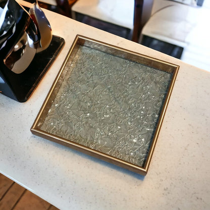 Glass Base Serving Tray-5499