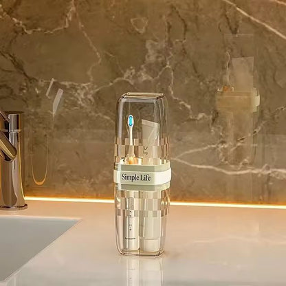 Portable Travel Toothbrush Holder (Transparent)