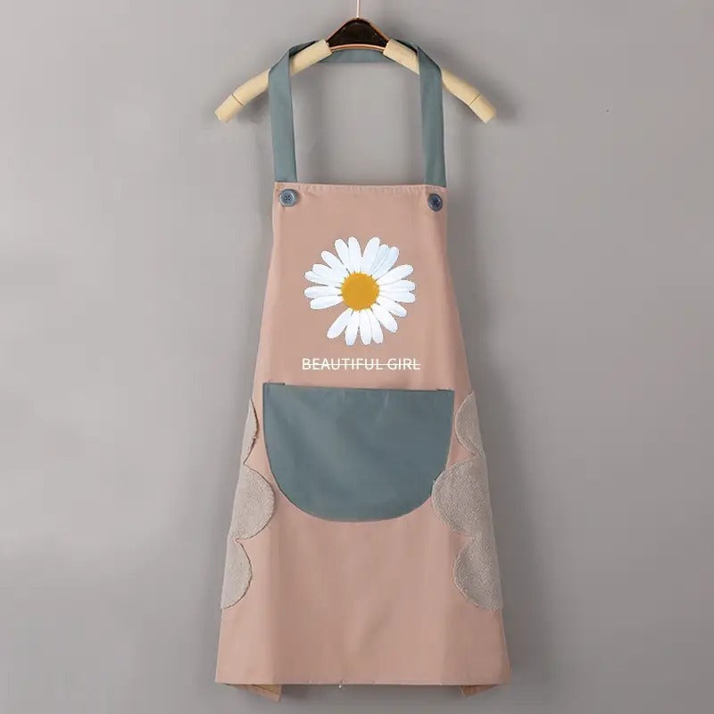 Pure Beauty Apron with Pocket-Pink