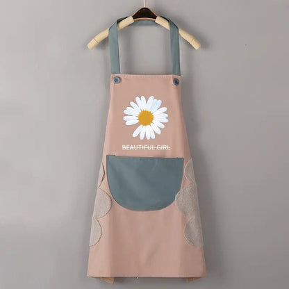 Pure Beauty Apron with Pocket-Pink