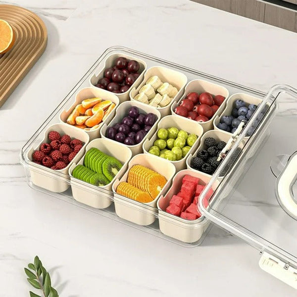 12 Slot Divided Snack Box Container