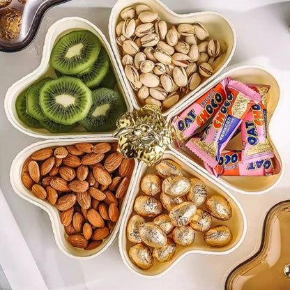 Divided Heart Shape DryFruit Dish