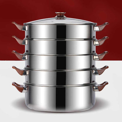 5 Layer Stainless Steel Steamer Pot 30cm
