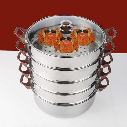 5 Layer Stainless Steel Steamer Pot 32cm