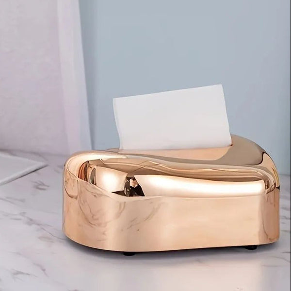 Desktop Tissue Box -Copper