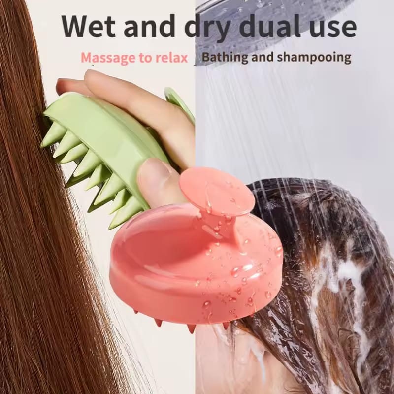 Silicone Shampoo Scalp Hair Brush