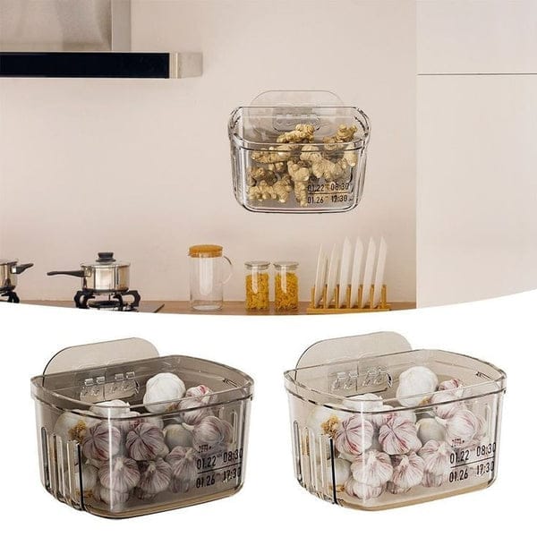 Multifunctional Acrylic Sticking Storage Basket