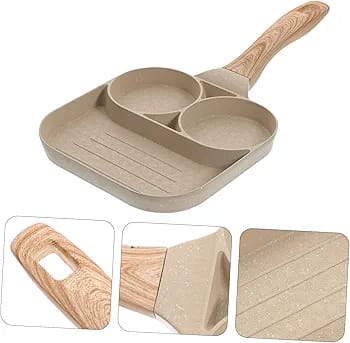 3 Slot Frying Pan-OffWhite