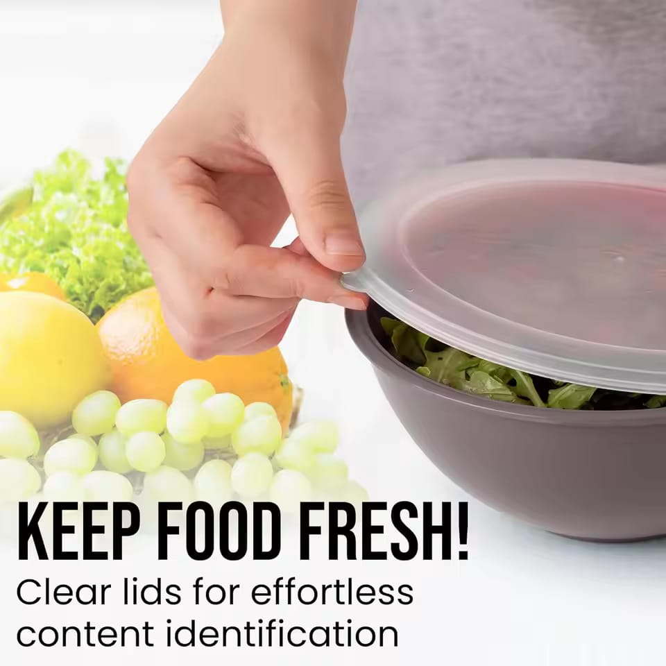 6 Pcs Nesting Bowl Set with Lid