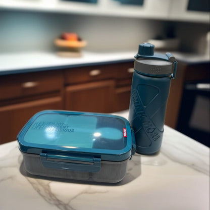 LunchBox with Bottle 7429 -Dark Green