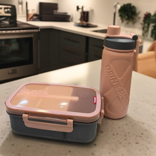 LunchBox with Bottle 7429 -Pink