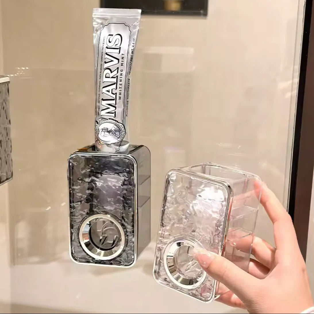 Acrylic Tooth Paste Dispenser