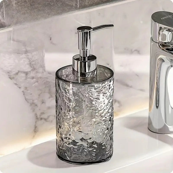 Luxury Transparent Hand Sanitizer Bottle-Round Black