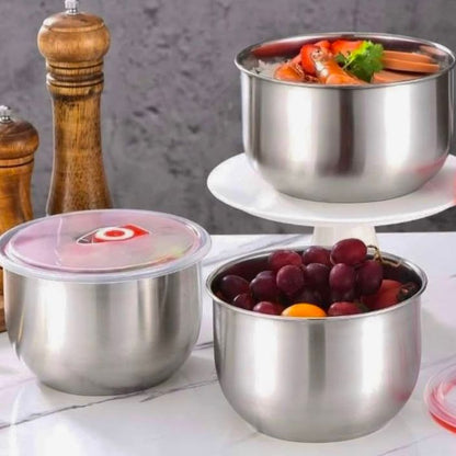 4 Pcs Stainless Steel Bowl Set