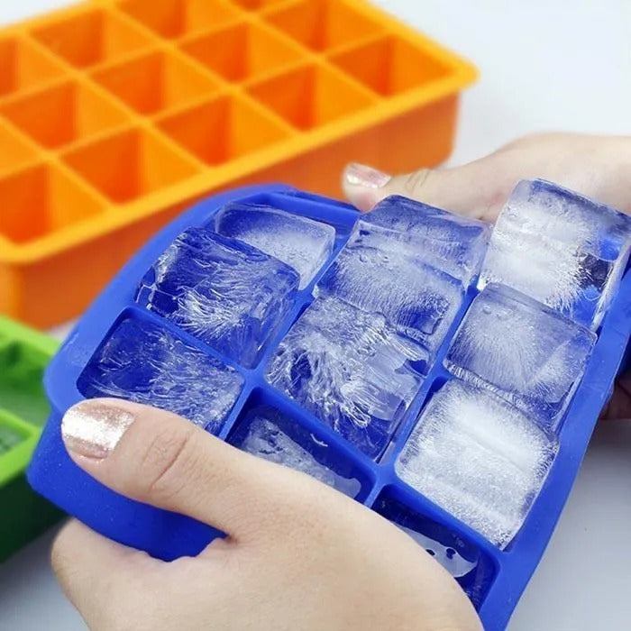 18 Holes Silicone Ice Cube Tray (without Lid)
