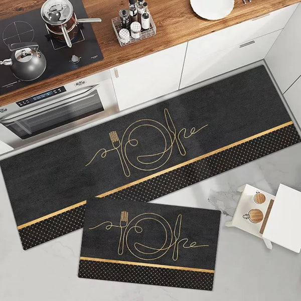 Pair of Non-Slip Kitchen Mat-D4