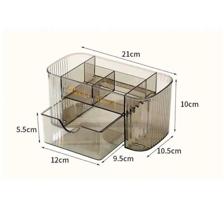 Cosmetic Drawer Organizer-Brown