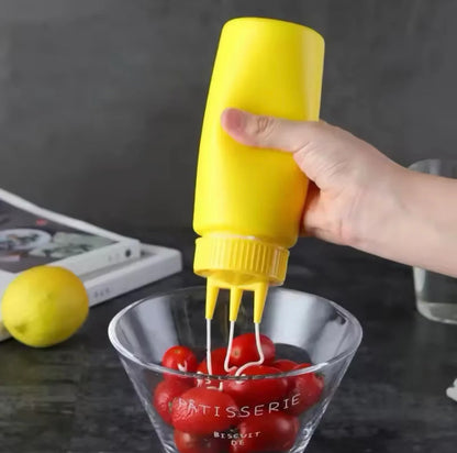 3 Nozzles Sauce Bottle