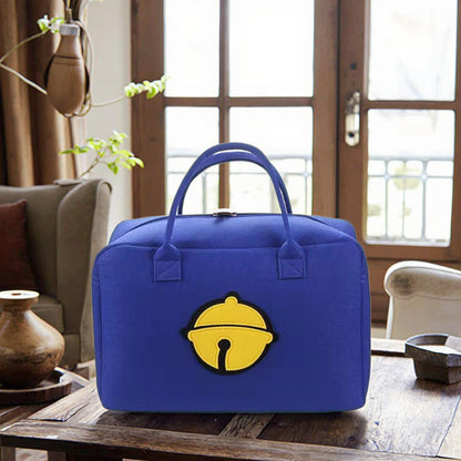 Large Capacity Cartoon Printed Bag-Blue
