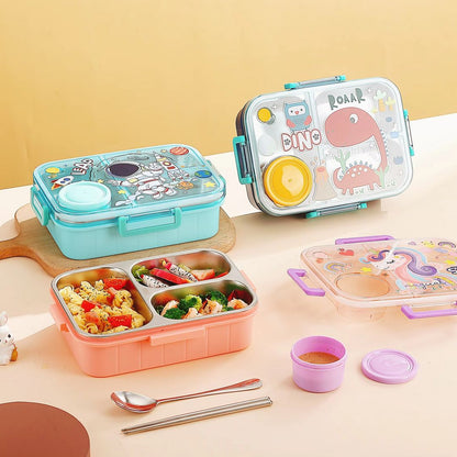 Stainless Steel Lunch Box-Dino