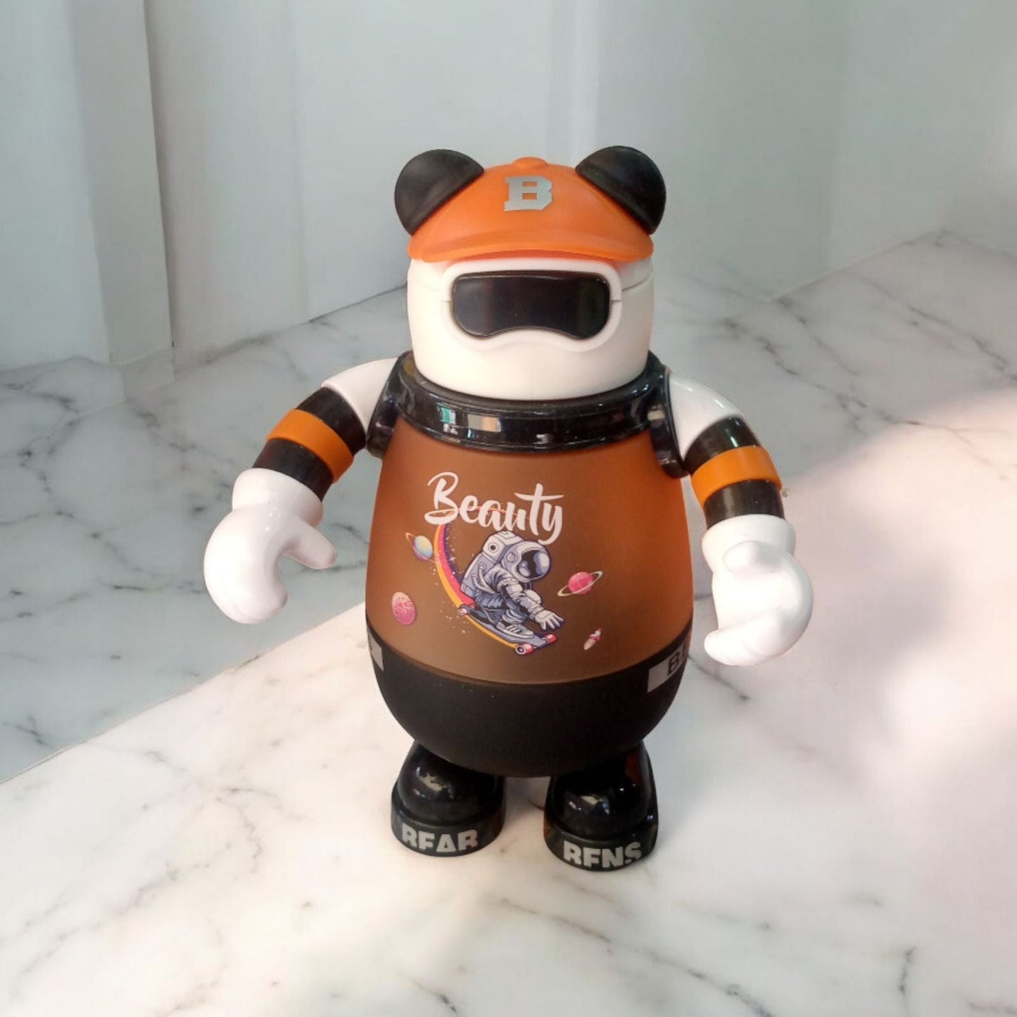 Dream Chaser Figurine Bottle-Orange and White