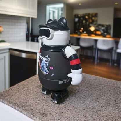 Dream Chaser Figurine Bottle-Black and White