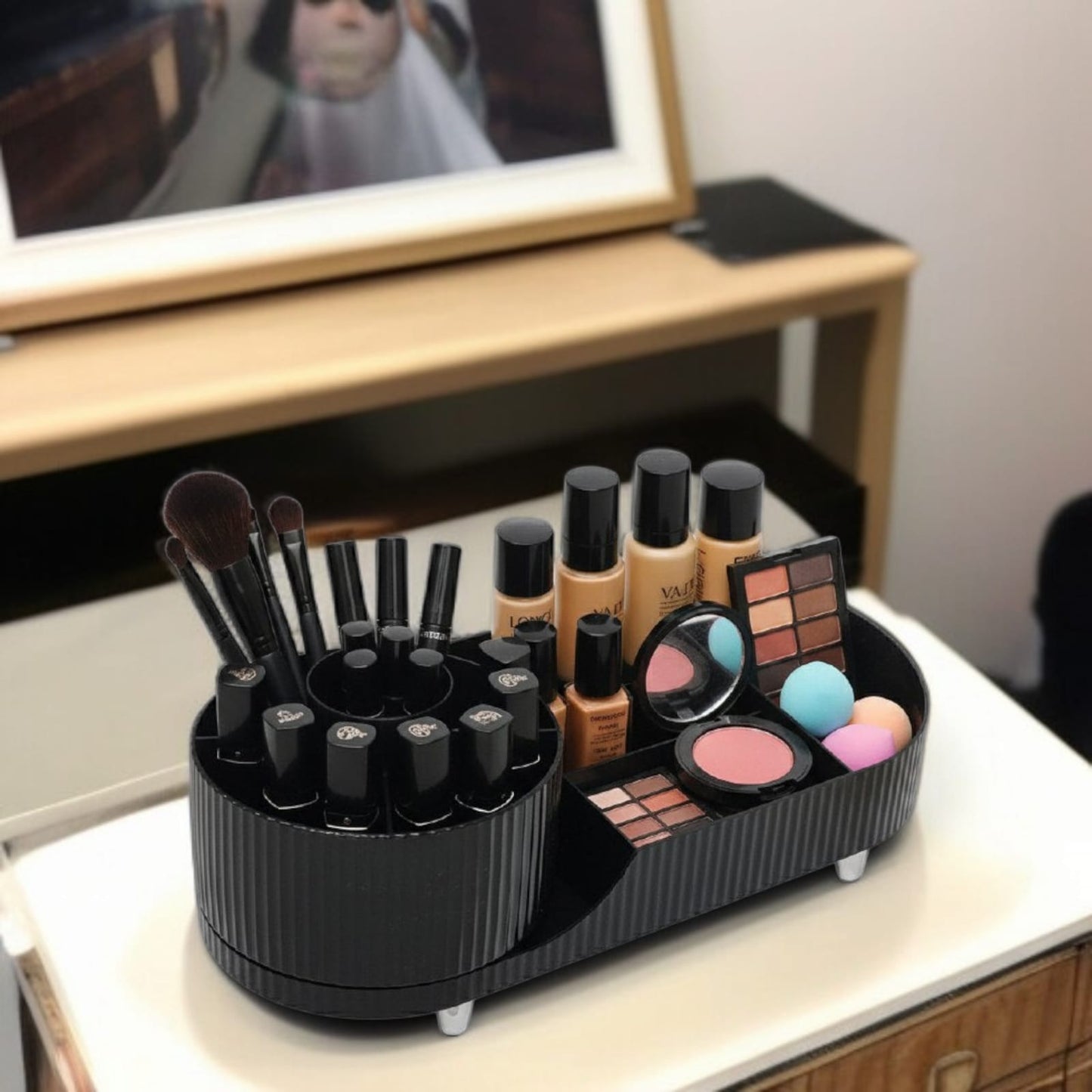 360°Rotating Cosmetics Storage Organizer