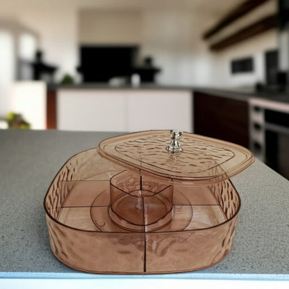 Acrylic Dry Fruit & Candy Serving Tray