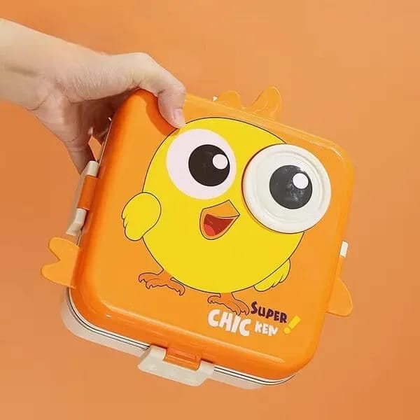 Super Chicken Design Stainless Steel Lunch Box