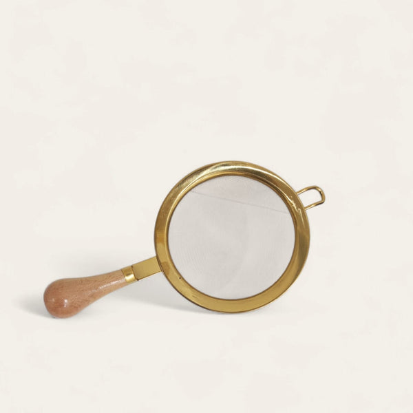 Golden Stainer with Wooden Handle-Small