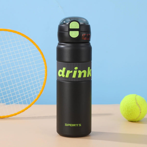 Dual Drink Water Bottle-Black