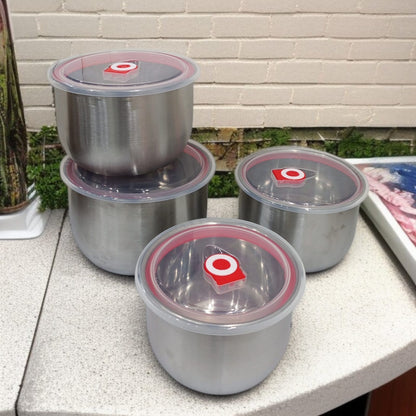 4 Pcs Stainless Steel Bowl Set