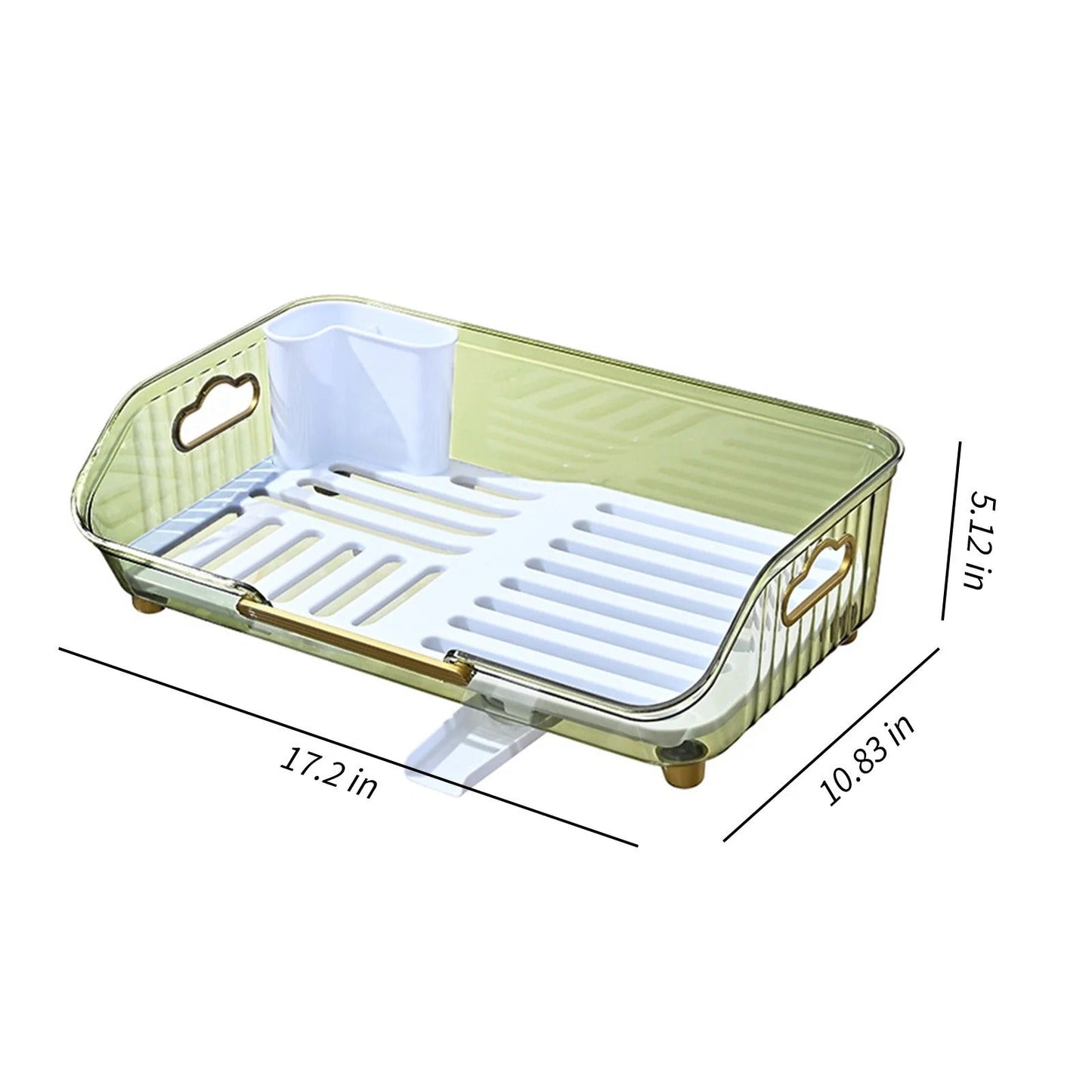Acrylic Dish Drying Rack-White
