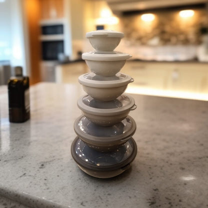 6 Pcs Nesting Bowl Set with Lid
