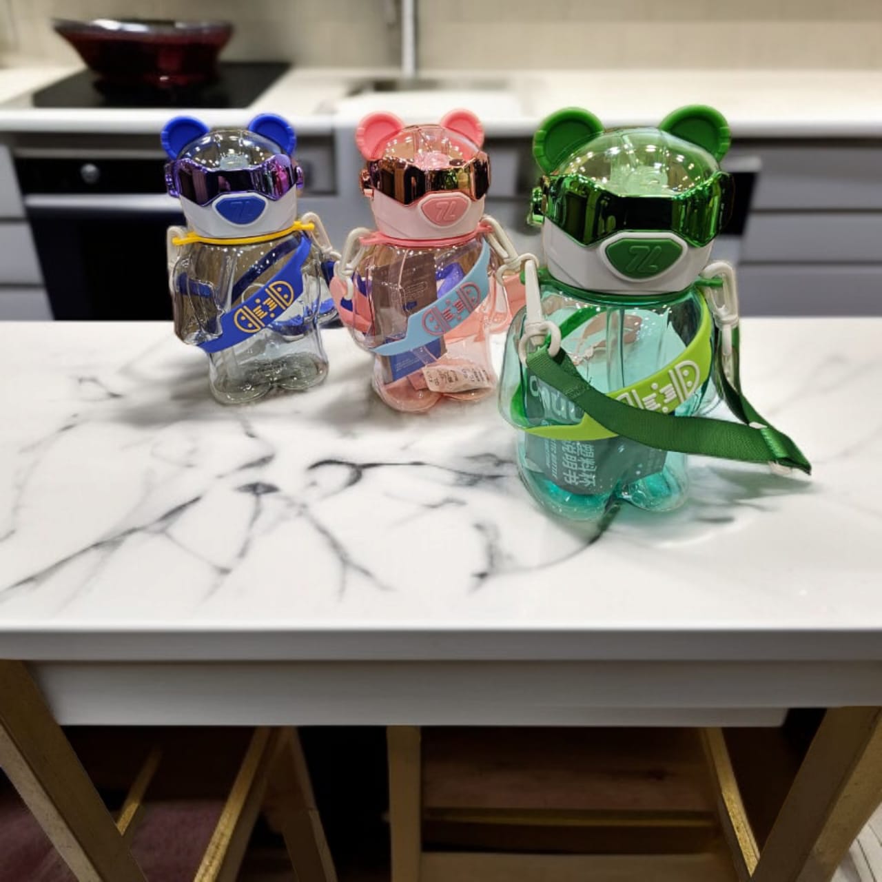 Cute Bear-shaped Water Bottle 700ml