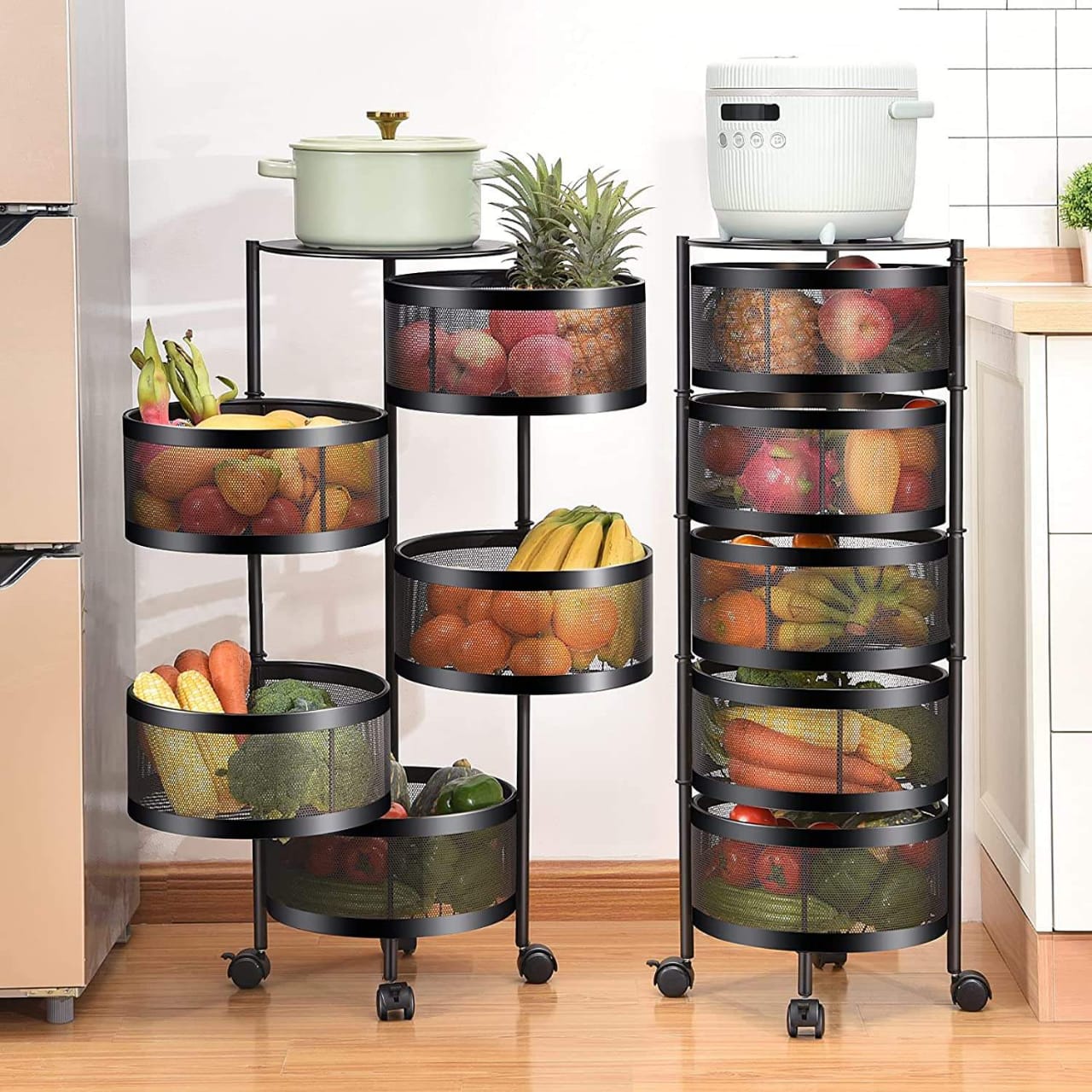 Premium 5 Layer Trolly Rotatable - Round