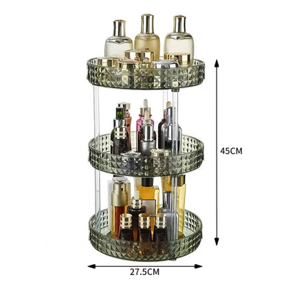 3 Layer Cosmetic Storage Organizer-White