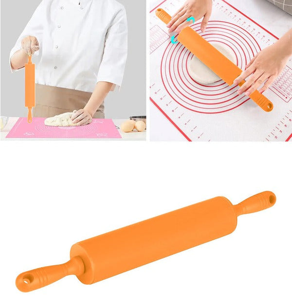 Silicone Rolling Pin -Orange