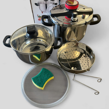 7-Liter Pressure Cooker 5-L Handi & Steamer