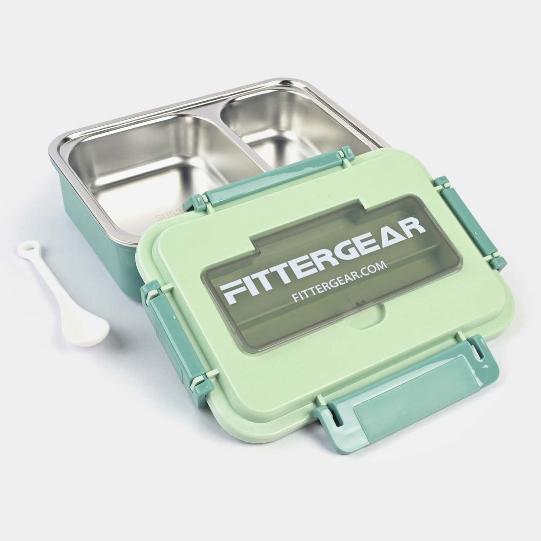 Fittergear 2 Compartment Lunchbox-Green
