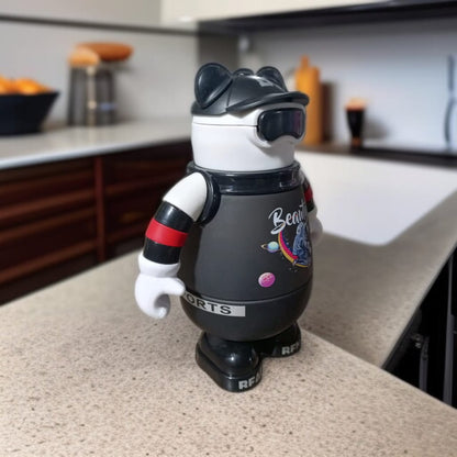 Dream Chaser Figurine Bottle-Black and White