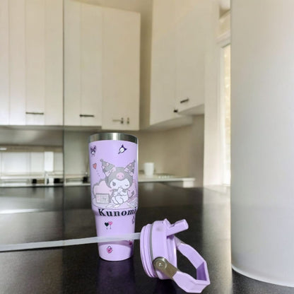 Stainless steel thermos cup -Purple