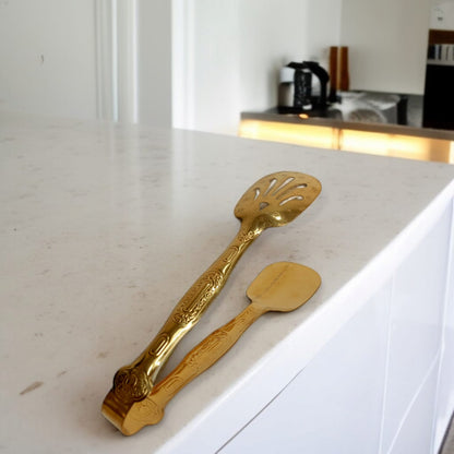 Golden Serving Tong