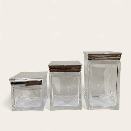 3 Piece Acrylic Jar Set D-2
