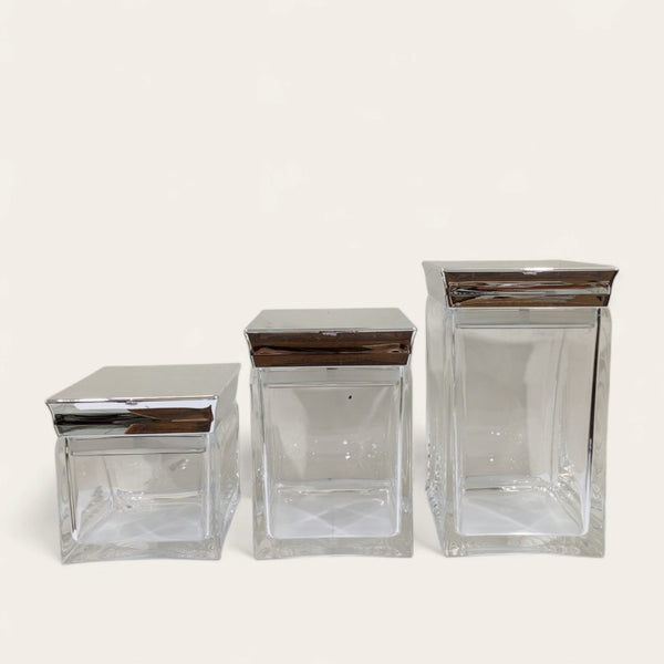 3 Piece Acrylic Jar Set D-2